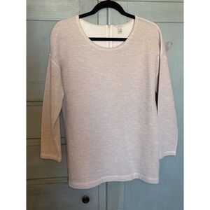 J Crew‎ Women's Sweater Wool Blend Beige Size Small Long Sleeve Cottagecore